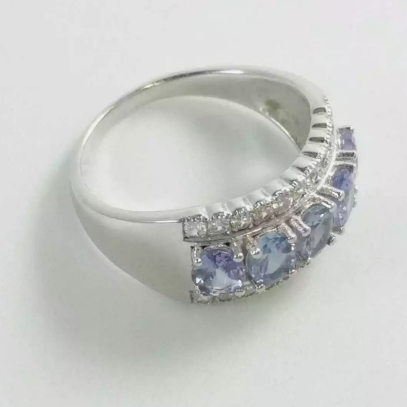 GENUINE BLUE TOURMALINE INDICOLITE .925 RING - Picture 4 of 15